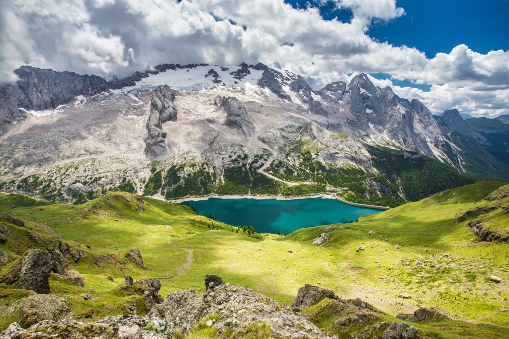 Dolomites tour marmolada glacier