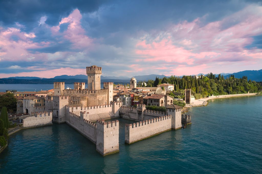 Rocca Scaligera Castle Lake Garda from verona