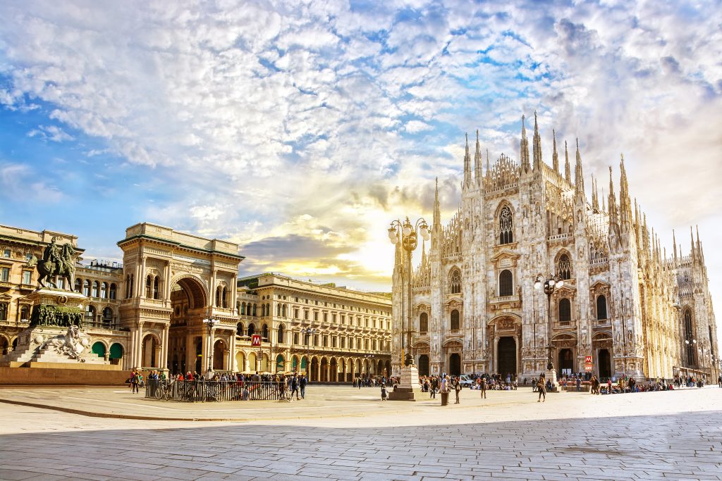 map of milan duomo