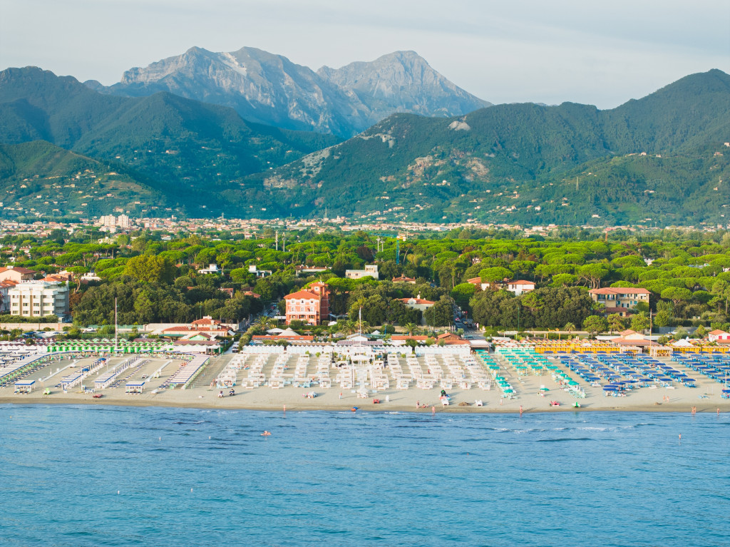 versilia beach from lucca