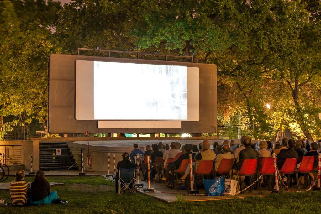outdoor cinema Italy in July