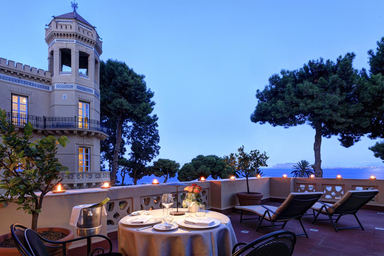 Waterfront views from the terrace of Rocco Forte Villa Igiea