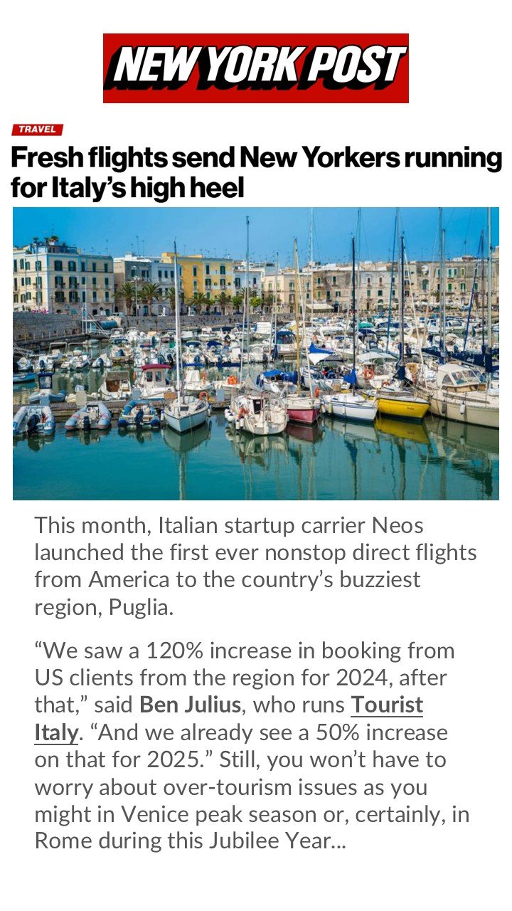 New York Post Tourist Italy Ben Julius