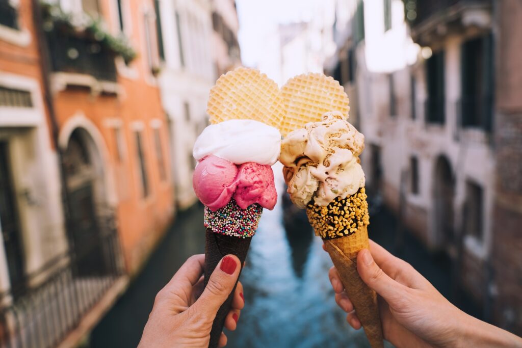 venice cuisine gelato vacation